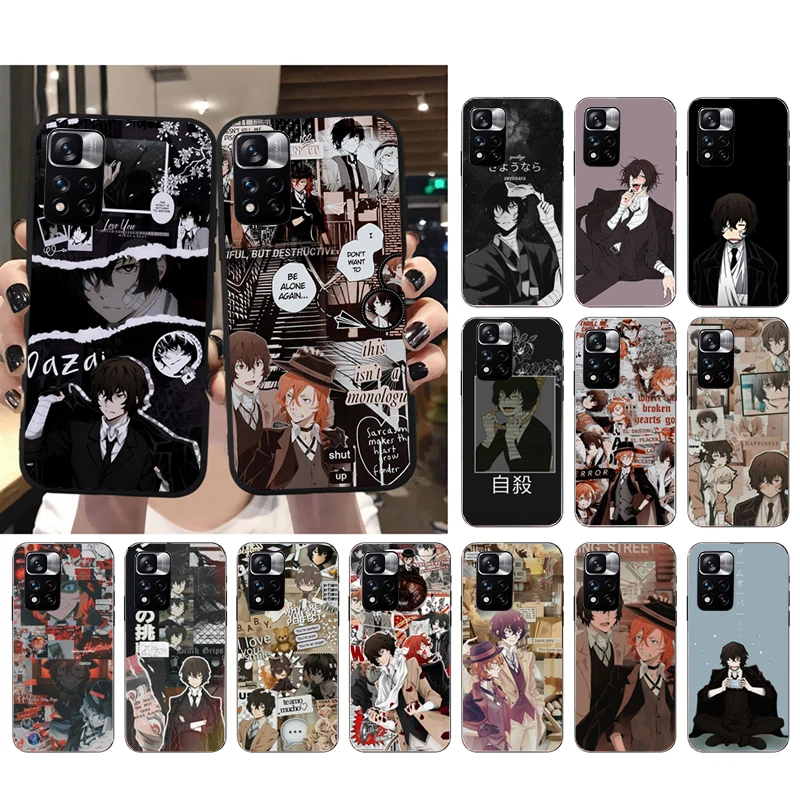 

Phone Case For Xiaomi Redmi Note 13 12 Pro 11 10 Pro 12S 11S 10S Redmi 10 13C 9C 10C Bungou Stray Dogs Dazai Osamu Case