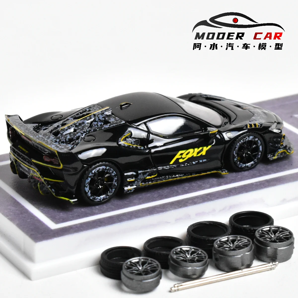 MJ 1:64 Mansory SF90 F9XX  Spider Diecast Model Car 6