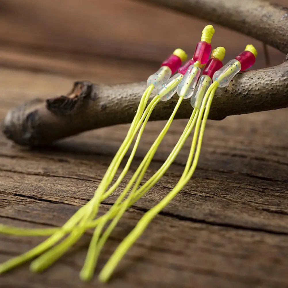 Fishing Line Fishing Rope 50Pcs Fish Rod Connect Line Improve Pull Force Pole Tip Rope Rod Tip Line Knot Angling Space Bean Knot Fishing Supplies