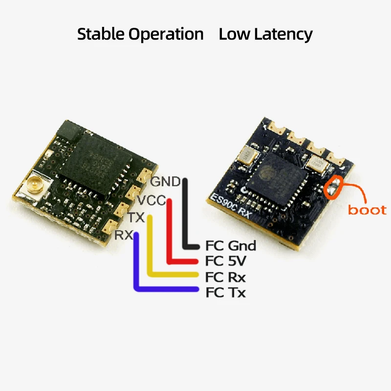 Gros plan sur le circuit du module radio LoRa ES900TX/RX, idéal pour acheteur de composants IoT
