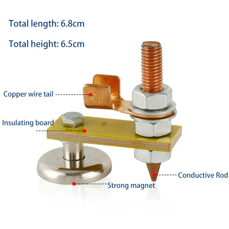 Welding Magnet Head Tail Welding Stability Strong Magnetism Large Suction Single Welder Magnet Head Tools