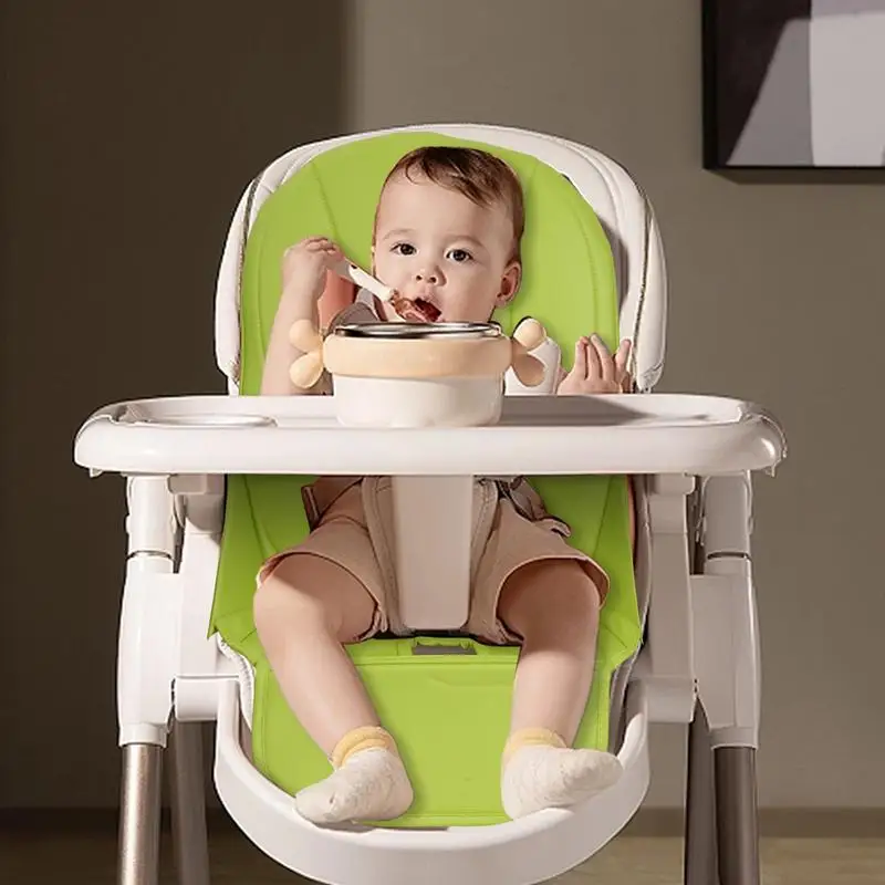 Baby High Chair Cover Cushion Soft PU Leather Comfortable Breathable Cushions Dinner Chair Seat Baby Seat Cushion Accessories - 3