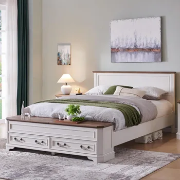 Farmhouse Queen Storage Bed 1
