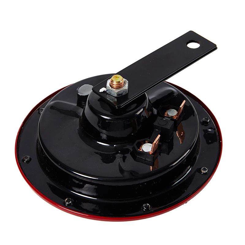 2Pcs Rot Hella Super Laut Kompakte Elektrische Explosion Ton Air Horn 12V 115DB Für Motorrad Auto Lautsprecher Hörner russische Lager – Detail 5
