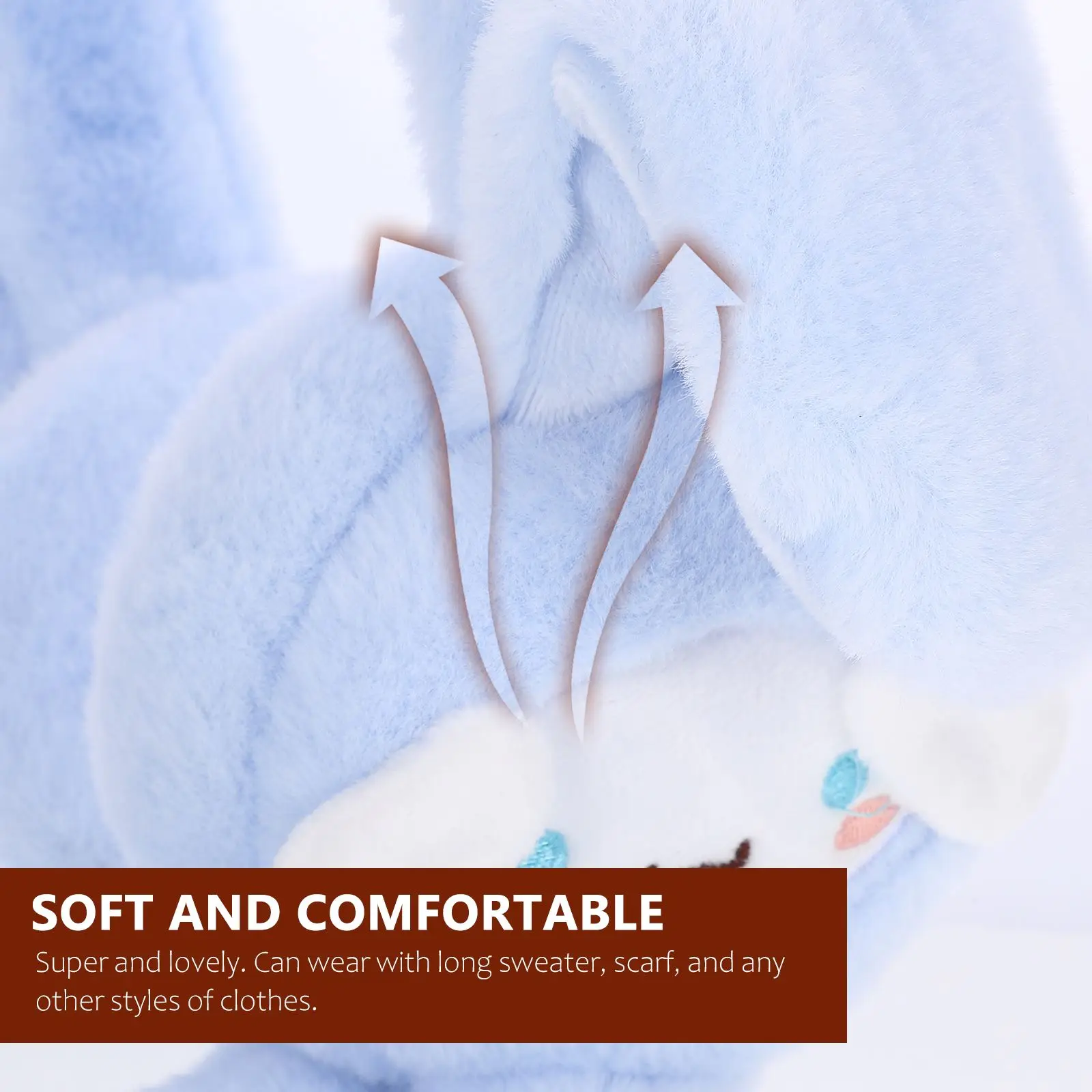 Winter Keep Warm Plush Earmuff Cute Ear Move Rabbit Earmuff Cartoon Antifreezing Ear Protector Kids toys Ears Jumping Earmuffs