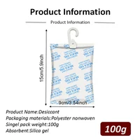 100g Non Toxic Desiccant Reusable Desiccant Bags Reusable Pack Silica Gel Beads Moisture Absorber Kitchen Room Living 2