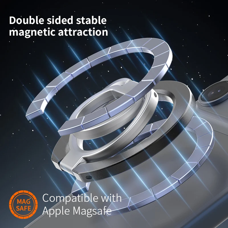 MagSafe Magnetic Phone Ring Holder and Portable Folding Stand