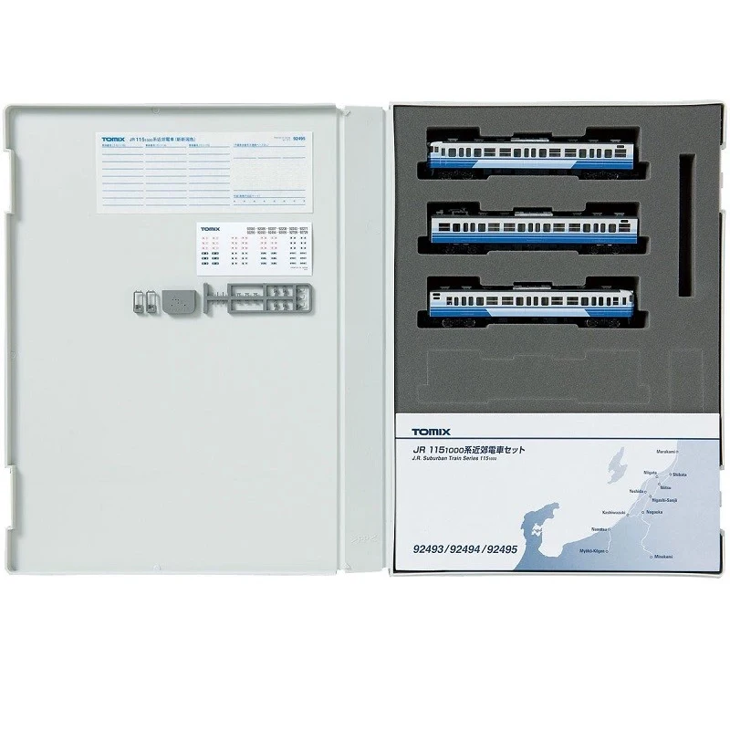 Tomix-modelo de trem 92495 [n] jr 115-1000, trem suburbano, três