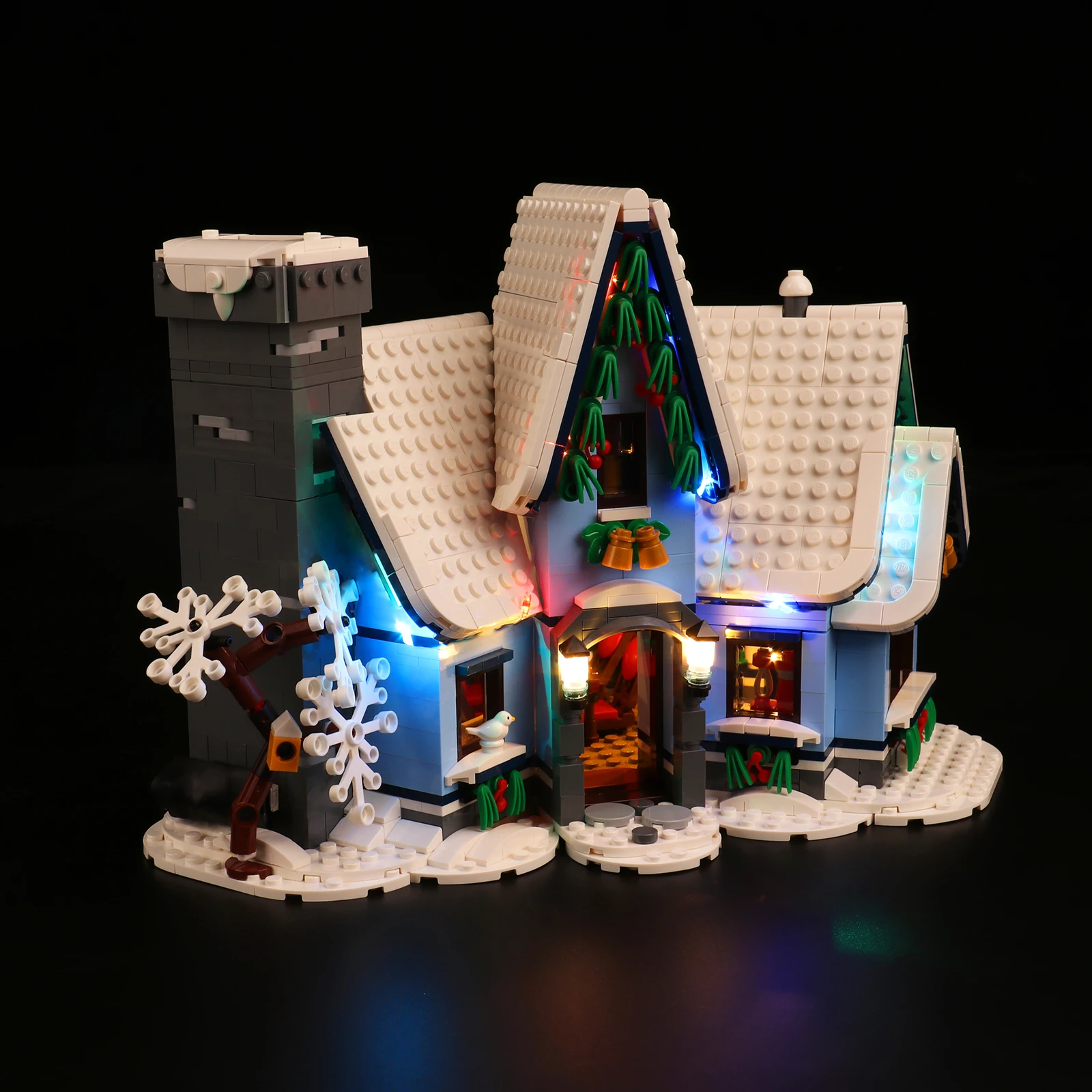 Vonado LED Light Kit For 10293 Santa’s Visit Building Blocks Set (NOT Include the Model) Bricks DIY Christmas Gift Toys 3