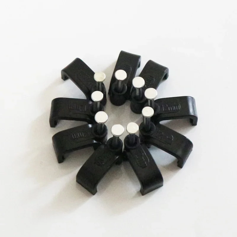Flat Nail Cable Clip Mount Wall DIY Square Clamp Office Trough Sub Line Wire Card Fixing 100Pcs cable tie mounts