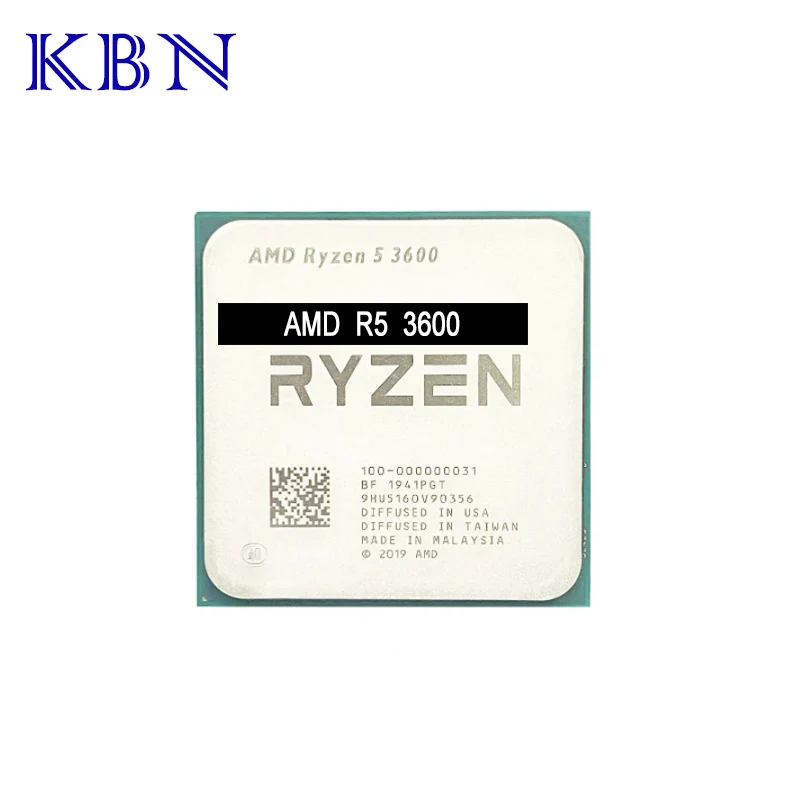 Amd Ryzen 5 3600 R5 3600 Processore Cpu A Sei Core A Dodici Thread 3.6 Ghz 7Nm 100-000000031 65W L3 = 32M Socket Am4