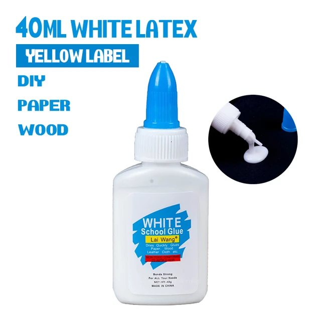 40 ML White Latex Glue, Quick Dry Glue, Glue for Model, Hand  Adhesive Glue Washable Cardboard Wood Glue Multipurpose White Glue for  bonding DIY Craft, Model, Card Making, DIY Book Nook