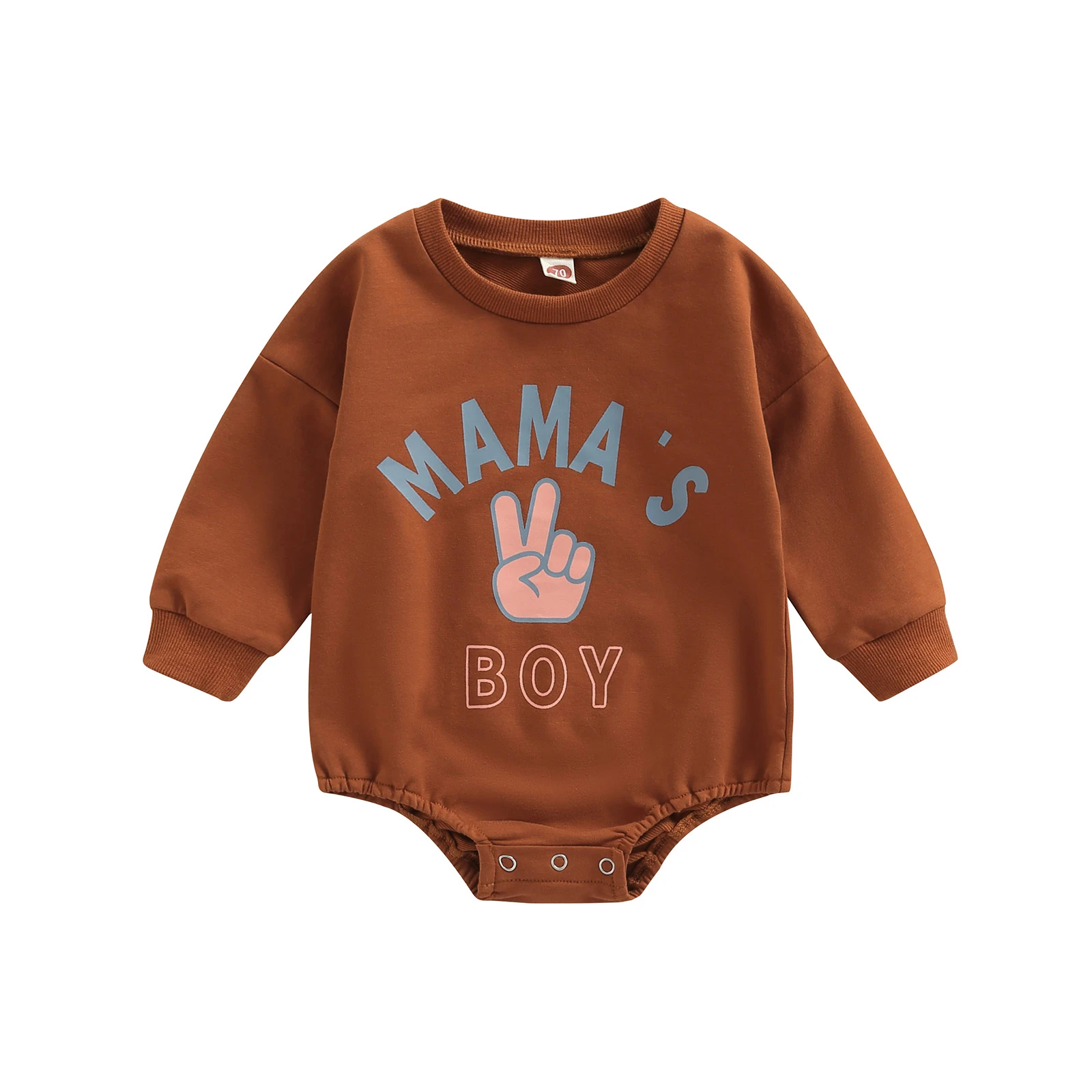 20220615 Lioraitiin Baby Boy Girl Bodysuit Letter Gesture Print