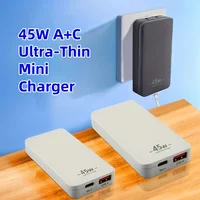 45W GaN Super Slim Folding Travel Dual Port USB Wall Charger, Fast Charging, with USB-A and USB-C Ports, for Laptops, Dell, For - Image 4