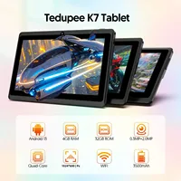 Tablette Android 13 de 7 pouces, 4 (2+2) Go de RAM, 32 Go de stockage, batterie de 3500 mAh, écran IPS HD 1024x600, double caméra, WiFi, Bluetooth 2
