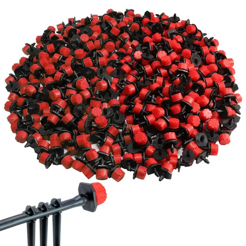 

Irrigation Drippers 100pcs Water Flow Drip Irrigation Emitters Garden Watering System Spray Nozzle Irrigation System For