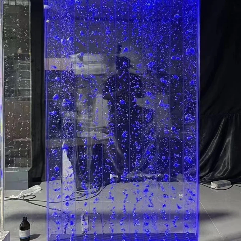 خزانة عرض LED زجاجية للبار المنزلي