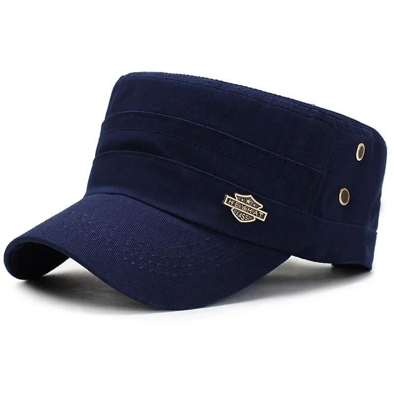 Gorra de béisbol para hombre, gorras planas, sombrero táctico para primavera y otoño, gorra plana de algodón para hombre, sombreros deportivos de ocio