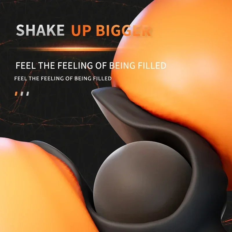 Inflatable Anal Vibrator Wireless Remote Silicone Ball Masturbator Prostate Massager Adult Sex Toy for Man Expander Buttplug 18+