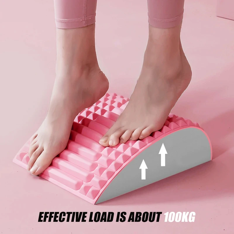 Back Stretcher Pillow Neck Lumbar Support Massager For Waist Back Sciatica Herniated Disc Pain Relief Massage Relaxation