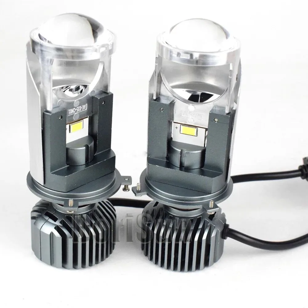 H4 Led Lens Y2 H4 LED Mini Projector Lens 110W Bright Headlight Bulb 6000k White