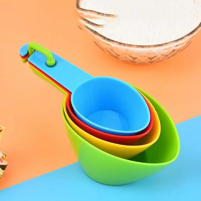 10Pcs Measuring Spoons Colorful Plastic Measuring Cups Useful Sugar Cake  Baking Spoon Kitchen Measuring Tool DIY