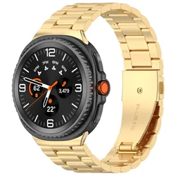 Stainless Steel Metal Watch Strap - Original Design - Galaxy Ultra 2025 (Golden)