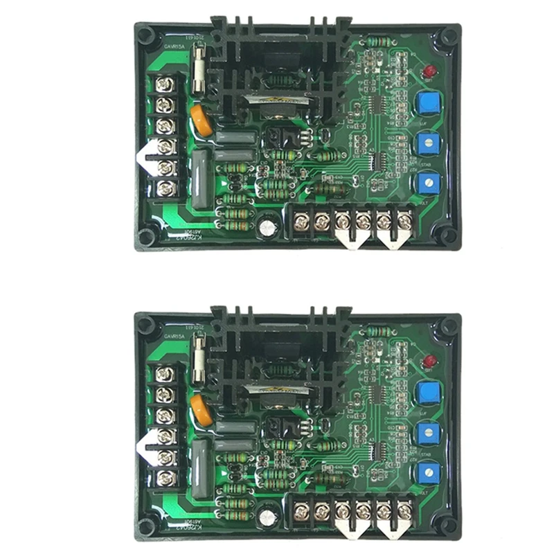 

2X Universal 15A Brushless AVR GAVR-15A Universal 200KVA Generator Automatic Voltage Regulator Parts GAVR 15A AVR