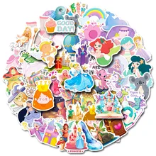 

50pcs Kawaii Beautiful Princess Anime Stickers for Girls Cute Cartoon Early Education Puzzle Stickers for 3-6 Years Old Children