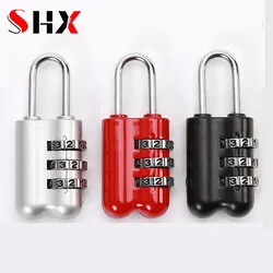 1pcs Aluminum Alloy Mini 3 Digits Number Password Code Lock Combination Padlock Pad Lock Resettable for Travelling Bag Door