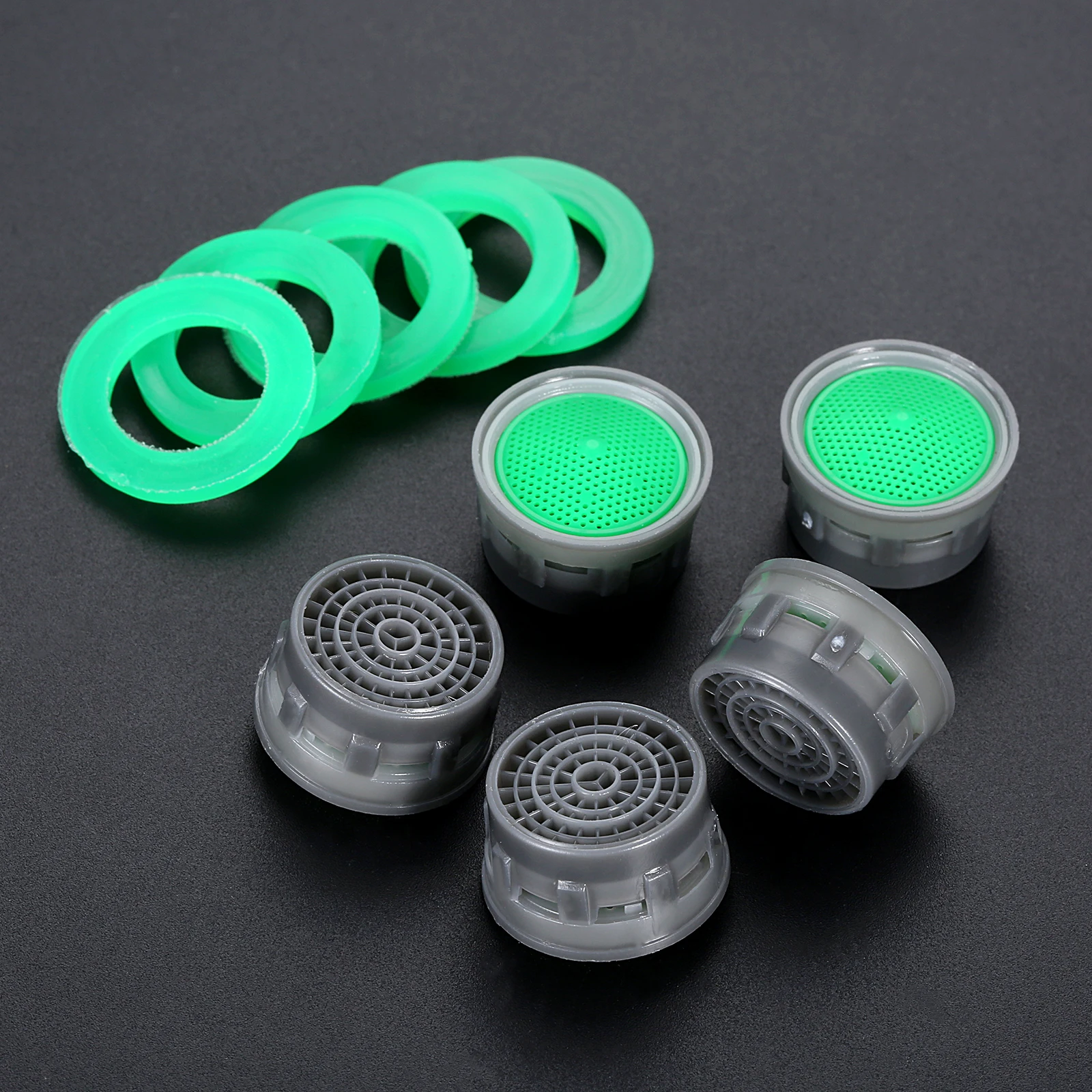

5pcs Faucet Nozzle Filter Basin Aerator Fine Mesh Filtering 21mm/0.82In ABS Bubbler Inner Core Kitchen Bathroom Replace Fittings