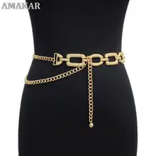 

Punk Style Women 's Waist Chain Fashion Trend Casual New Decoration Slim Metal Belt Waist Decoration With Skirt Corset Chain