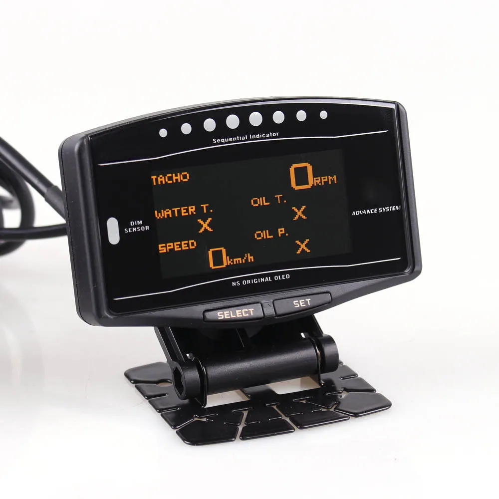Universal Auto gauge 10in1 New Version DIFI Advance ZD Link Meter Digital Tachometer volt speed water temp oil press boost