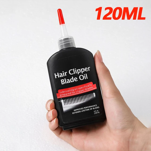 Lubrifiant pour tondeuse à cheveux 120ML, lubrifiant pour réparation de tondeuse à cheveux, prévention de la rouille, réduction du bruit, huile de réparation pour barbier 1