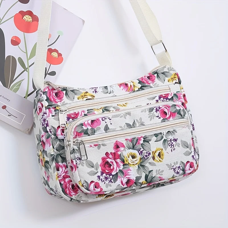 Large Capacity Shoulder Crossbody Bag for Middle-aged and Elderly Women, Casual Shopping Bag, Coin Purse, Business Cashier Bag