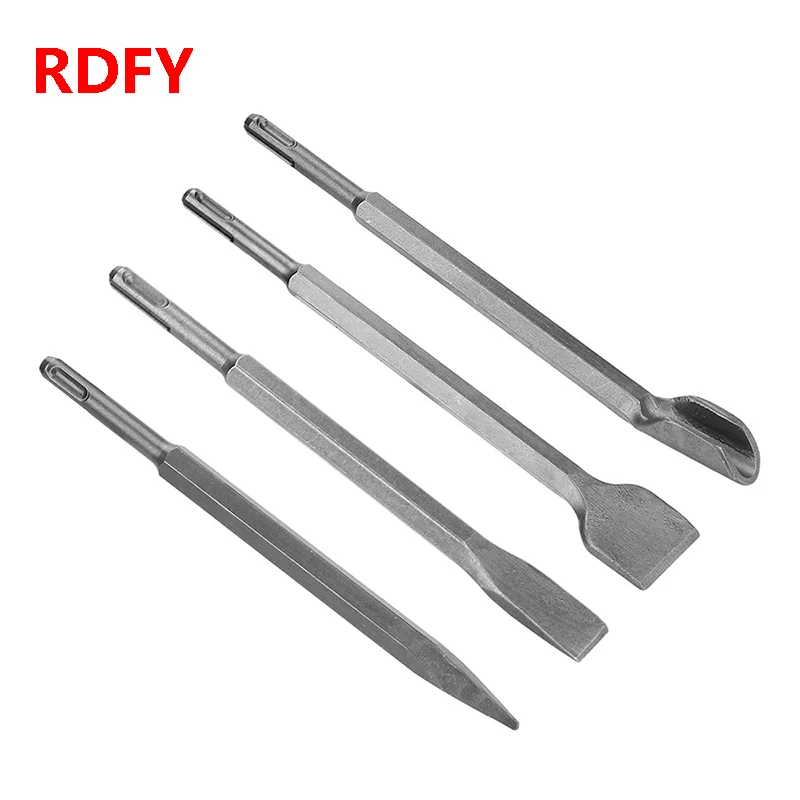 SDS PLUS Rotary Hammer Bits Electric Hammer Chisels Rock Drill Bits Tip/Flat/U-Slot. Concrete, Wall Grooving Tools greener opener drill bit wall perforator diamond dry drill bit hole drill hood air conditioning concrete drill hand tools