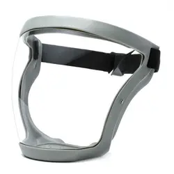Transparent Full Face Protective Sports Goggles and Mask Head Cover (Grey)