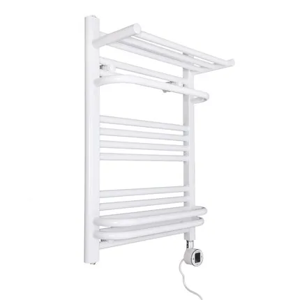 Bathroom electric heated towel warmer radiator heater with timer