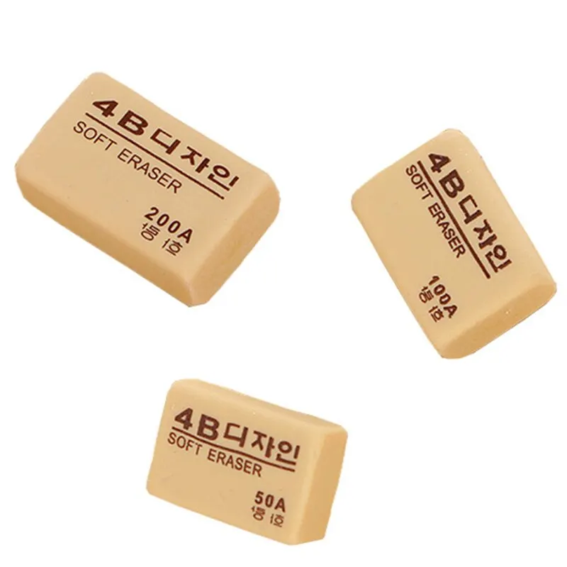 Pencil Eraser Eraser Pen Retractable Eraser Kneadable Eraser Eraser Refillable Pen Biscuit Eraser Plasticine Eraser 4B Rubber Children's Art Special Image Leather Wiped Clean Without Leaving Any Marks Beginners Painting 6pcs