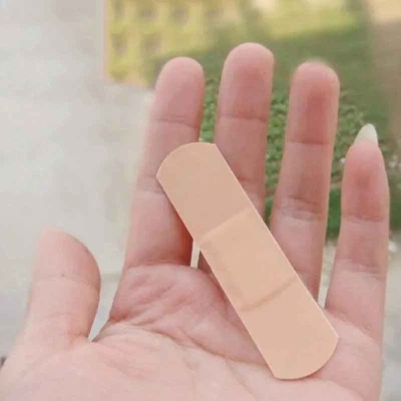 Emergency Stickers wound bandage medical adhesive tape medical wound dressing tattoo adhesive bandages first aid kit 100Pcs/lot Waterproof Breathable Hemostasis Aid Bandage Adhesive Outdoor First Aid Emergency Accessories
