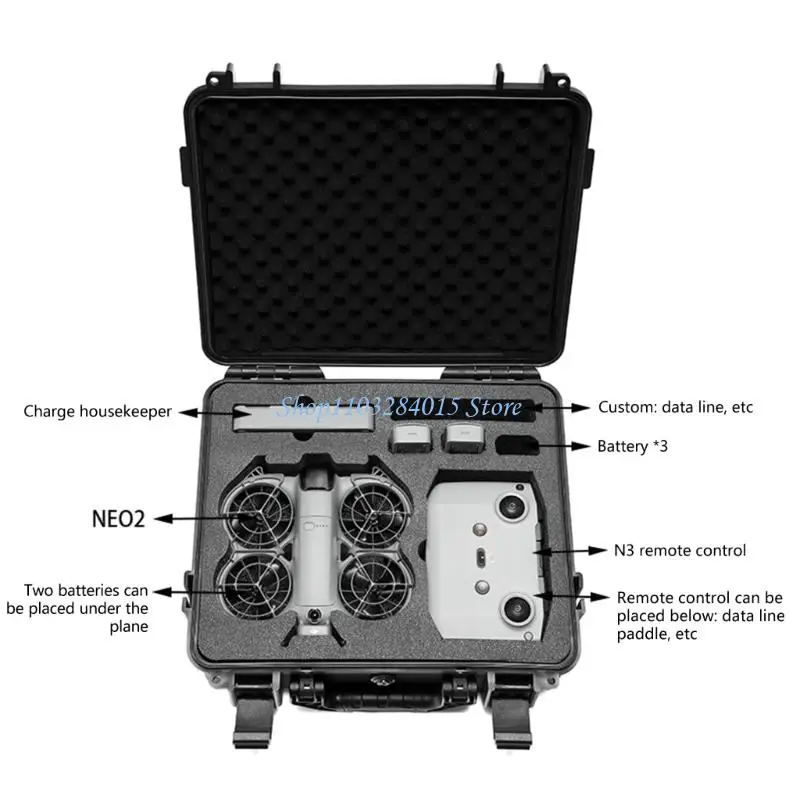 UAV 부속품 조밀한 경량 디자인을 위한 R6FF 플라스틱 방어적인 저장 케이스