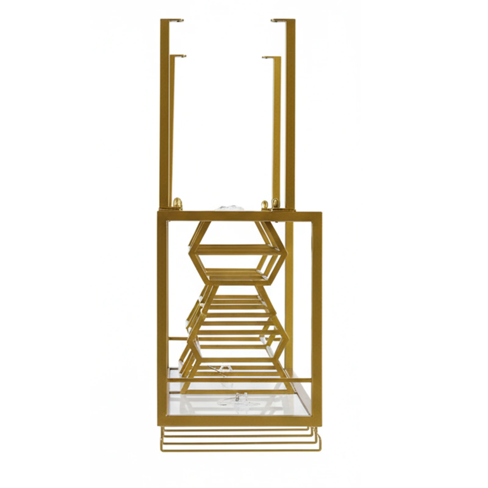 Wall Mounted Wine Rack Set of Bottle Glass Floating Shelves with Hanger Modern Display Storage Holder for Kitchen Dining Room