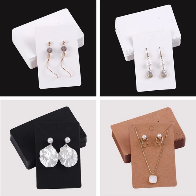 Earring Display Card 50 Pcs  Earring Display Paper Cards - Jewelry  Packaging & Display - Aliexpress