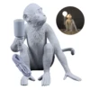 Creative Resin Sitting Monkey Table Lamp Hanging Wall Light For Bedroom us 4