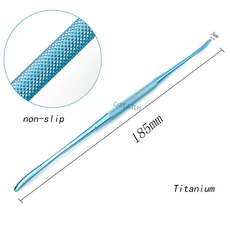 Titanium alloy stainless steel Freer periosteal elevator double-ended ophthalmic surgical instruments round handle ophthalmic tool surgical instruments