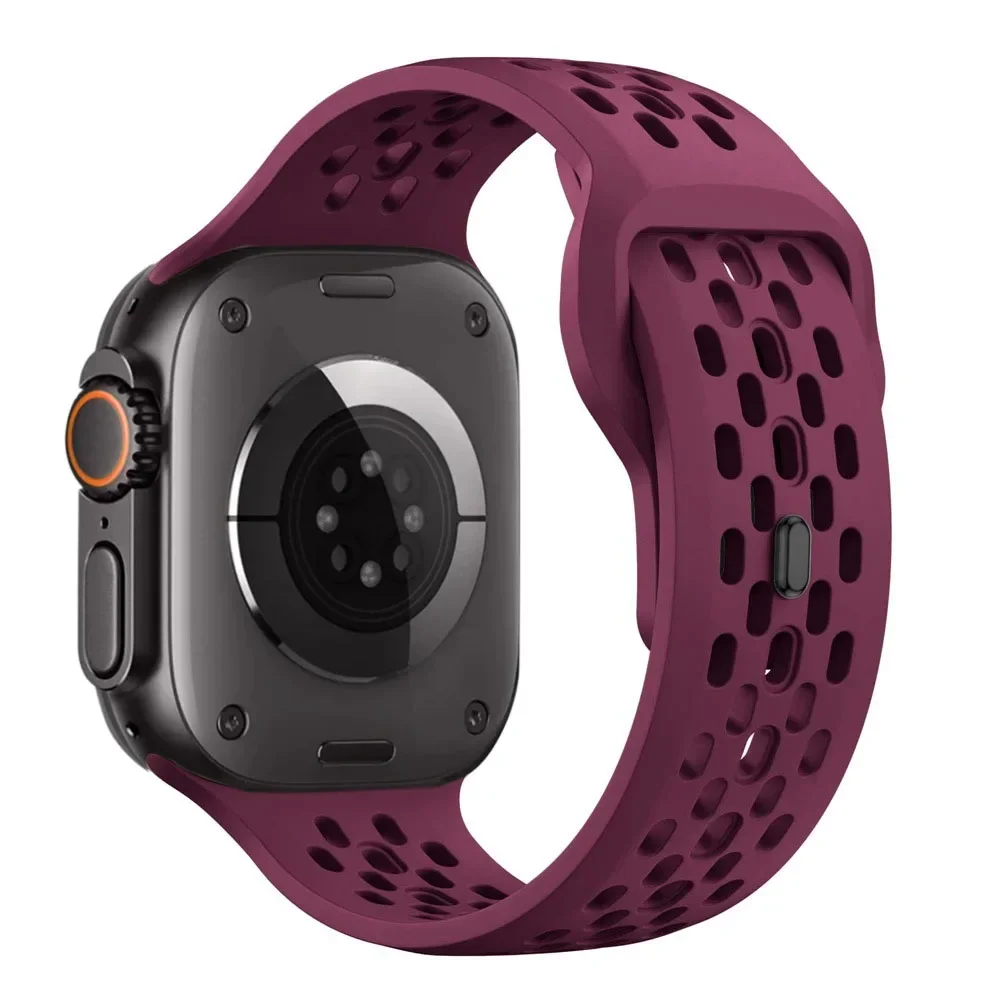 ตัวเลือกสินค้า สายซิลิโคน Apple Watch ยืดหยุ่น ระบายอากาศดี สำหรับทุกรุ่น