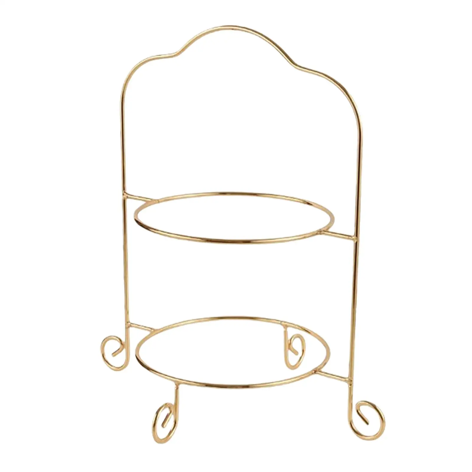 2 Tiered Cake Stand Classic Cookie Display Platter Decoration Wedding Display