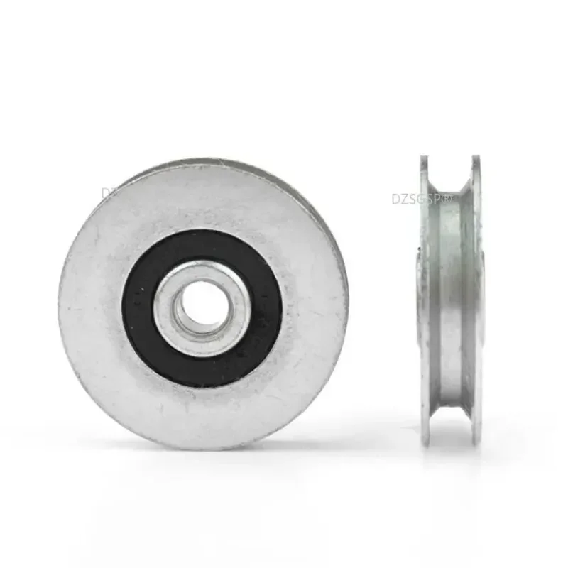 Yuanbao Tripod Steel P Wire Rope Guide Pulley Rolling Pulley 6*33*8mm Groove Bracket