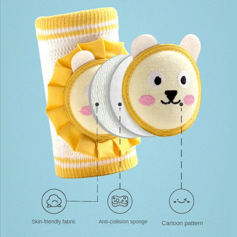 Dinosaur Baby Crawling Pads Anti Slip Knee Pads Baby Cute Cartoon Knee Protectors Toddler Leg Warmer Safety Walking Knee Pads 4