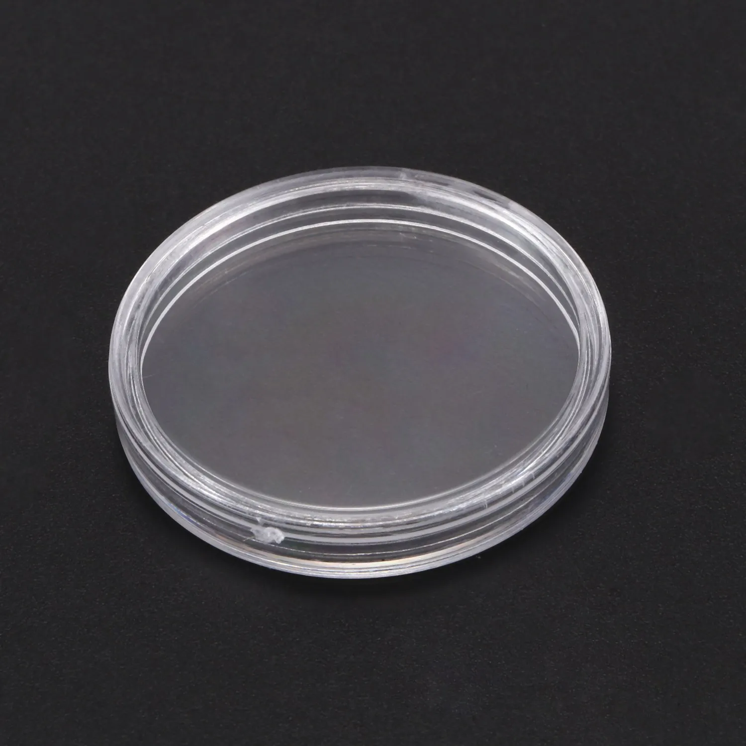 10 pcs Small round transparent plastic coin capsules box 30mm 4